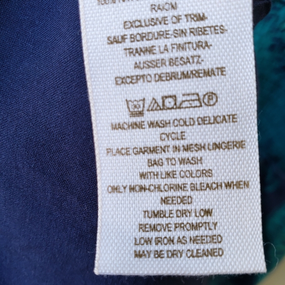 Free People Blue Babydoll Bust Twist Print Dress S - Picture 15 of 15